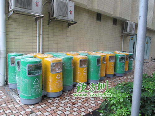 珠海小區(qū)玻璃鋼垃圾桶，有保障的玻璃鋼分類垃圾桶