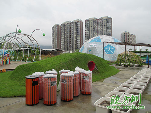 欣方圳鋼木垃圾桶,園林景區環境提升的好助手